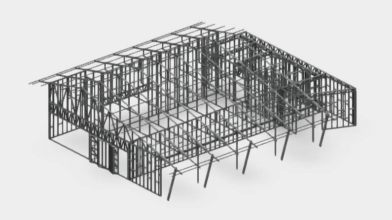 Salão de Festas - Light steel framing
