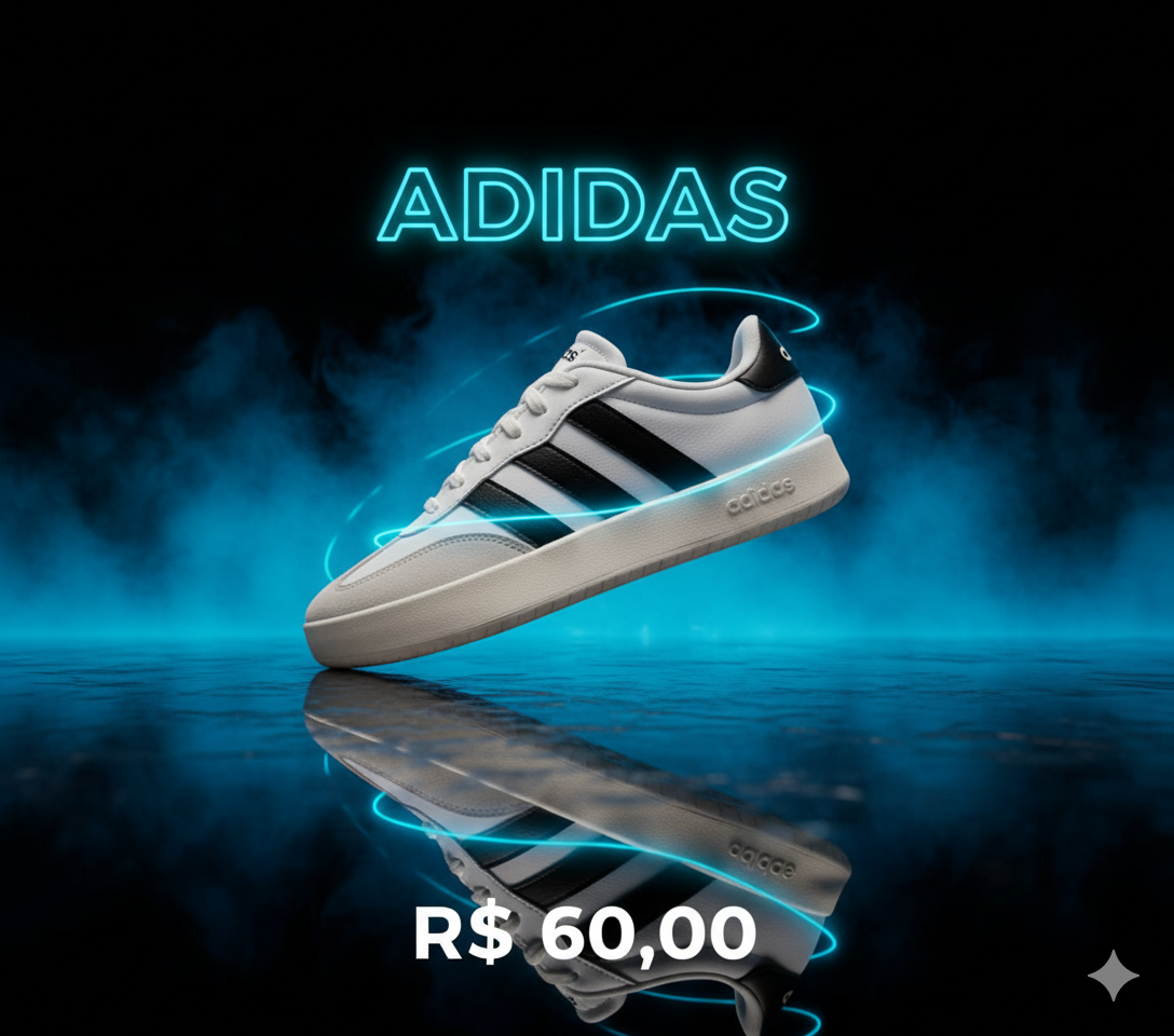 Arte comercial de tênis modelo 3