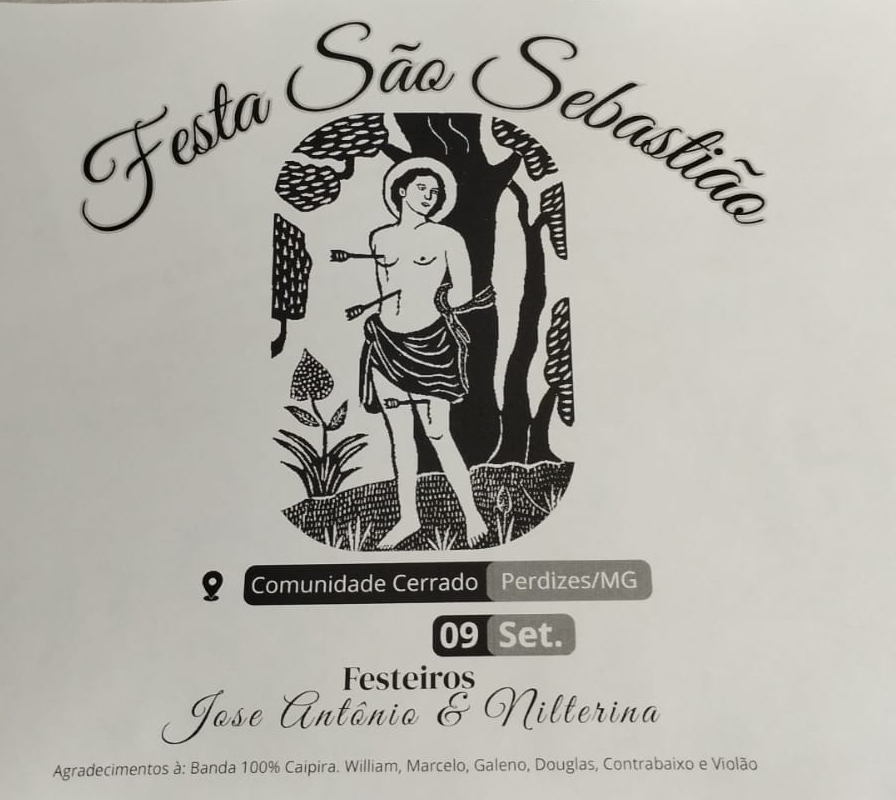 Flyer evento São Sebastião