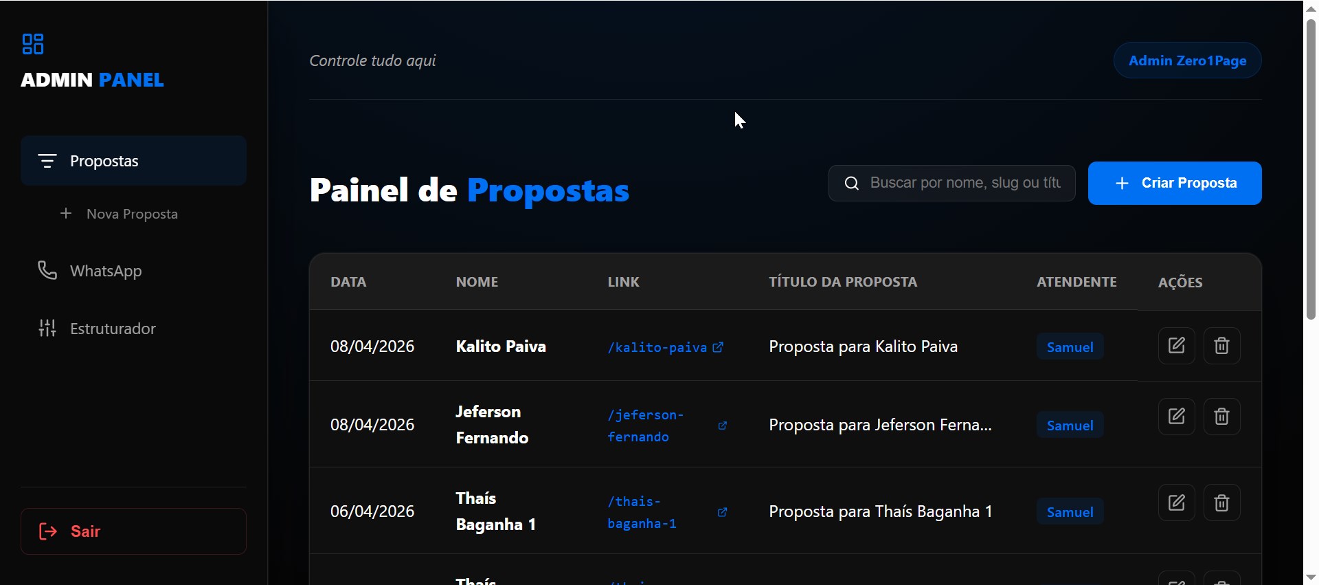 Gerador FullStack de Propostas Comerciais