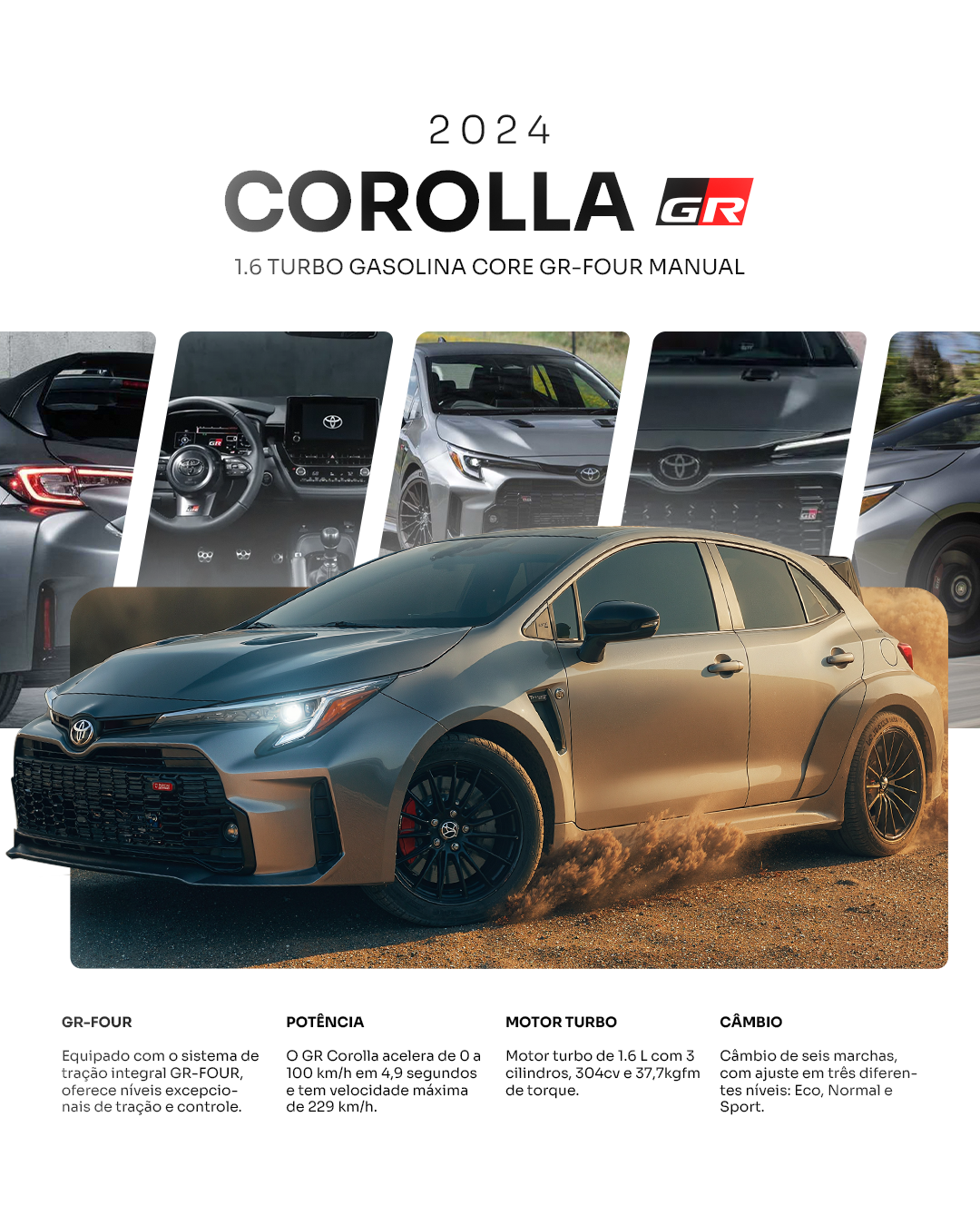Publicidade para o Veículo Corolla CR 2024