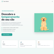 Aplicação teste de comportamento canino