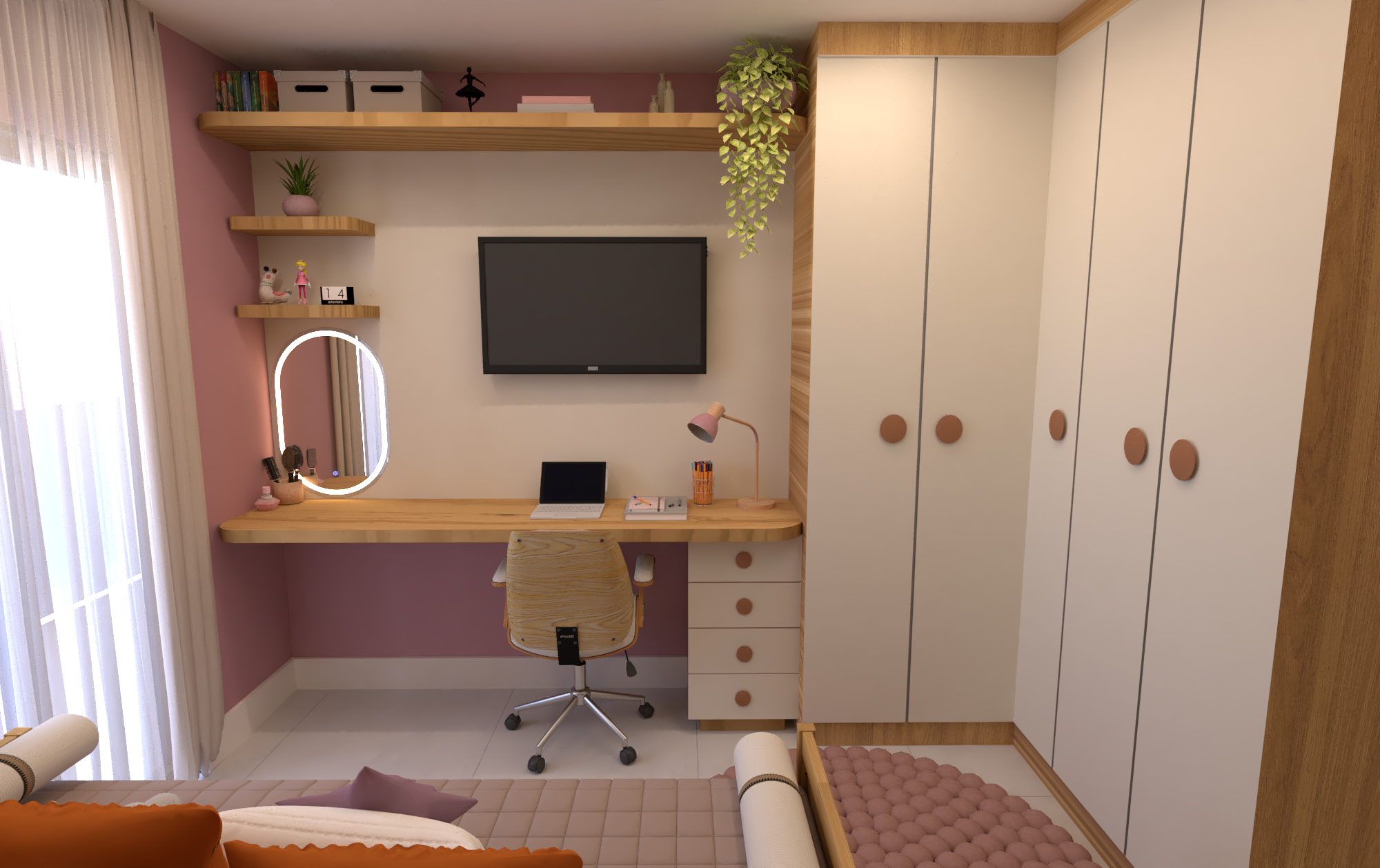 Projeto Residencial | Quarto Jovem Feminino