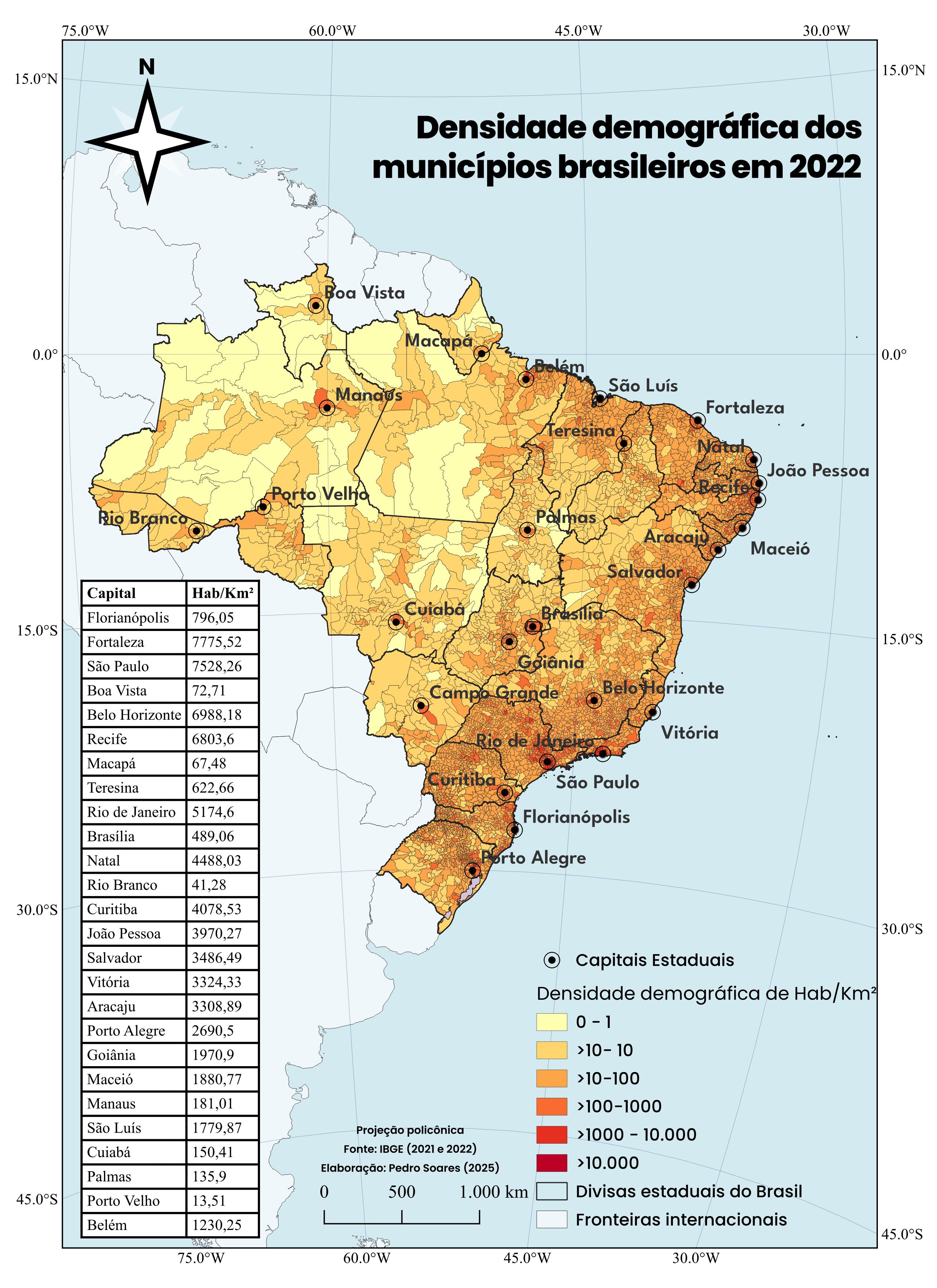 Mapa Policônico - Brasil