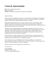 Carta Apresentação
