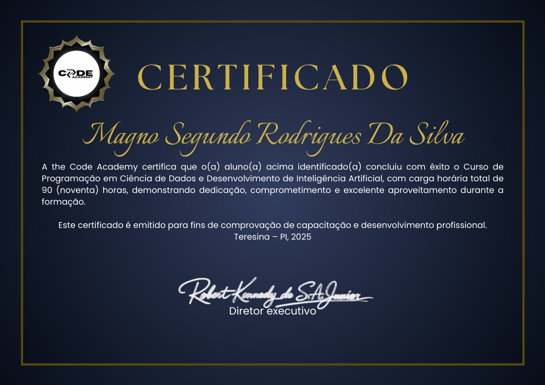 CERTIFICADO CURSO INTELIGENCIA ARTIFICIAL