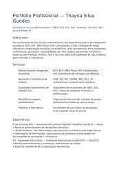 Portfólio Profissional – Assistência Fiscal & Administrativa