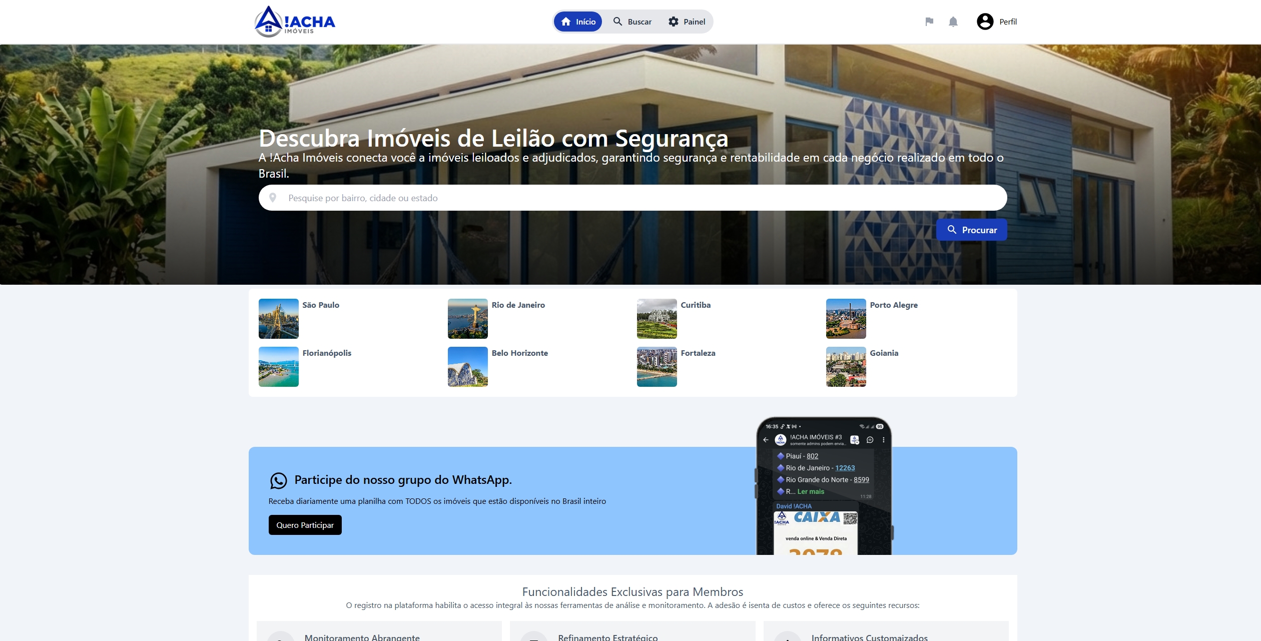Site de leilão de Imóveis.