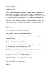 Amostra do meu trabalho Transcricionista