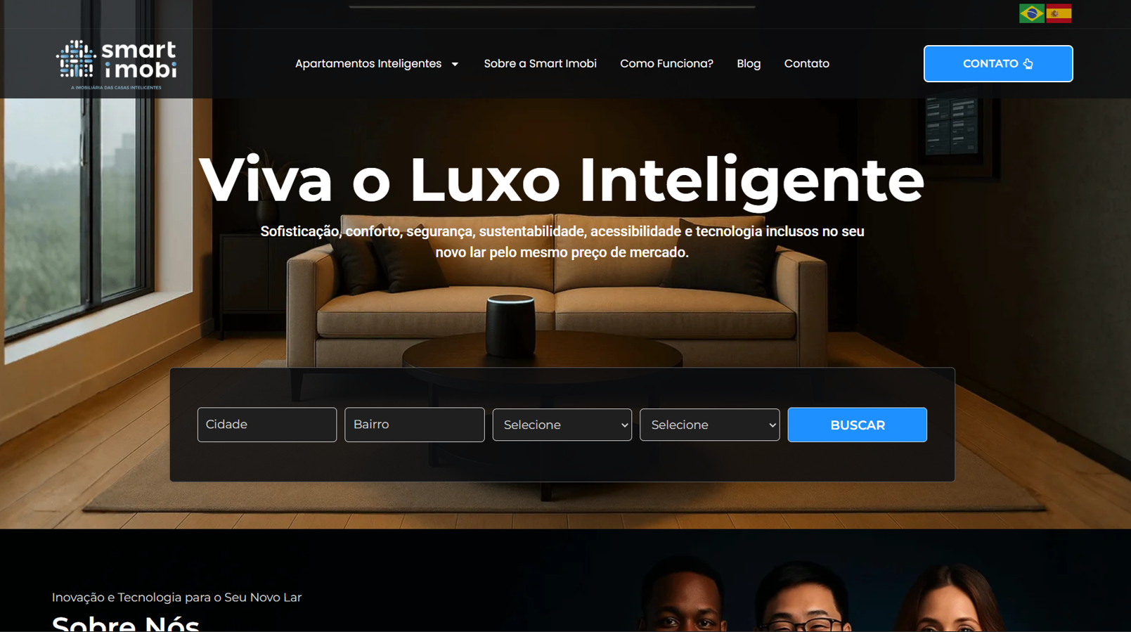 Imobiliária Smart Imobi - Site Dinâmico com sistema avançado de filtros