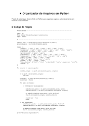 Organizador de Arquivos em Python