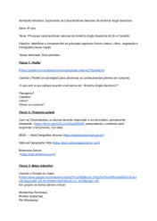 Plano de Aula: Disciplina de Geografia 8º ano - América Anglo-Saxônica