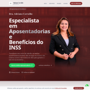 Site Institucional para Advocacia Previdenciária — Dra. Adriana Carvalho