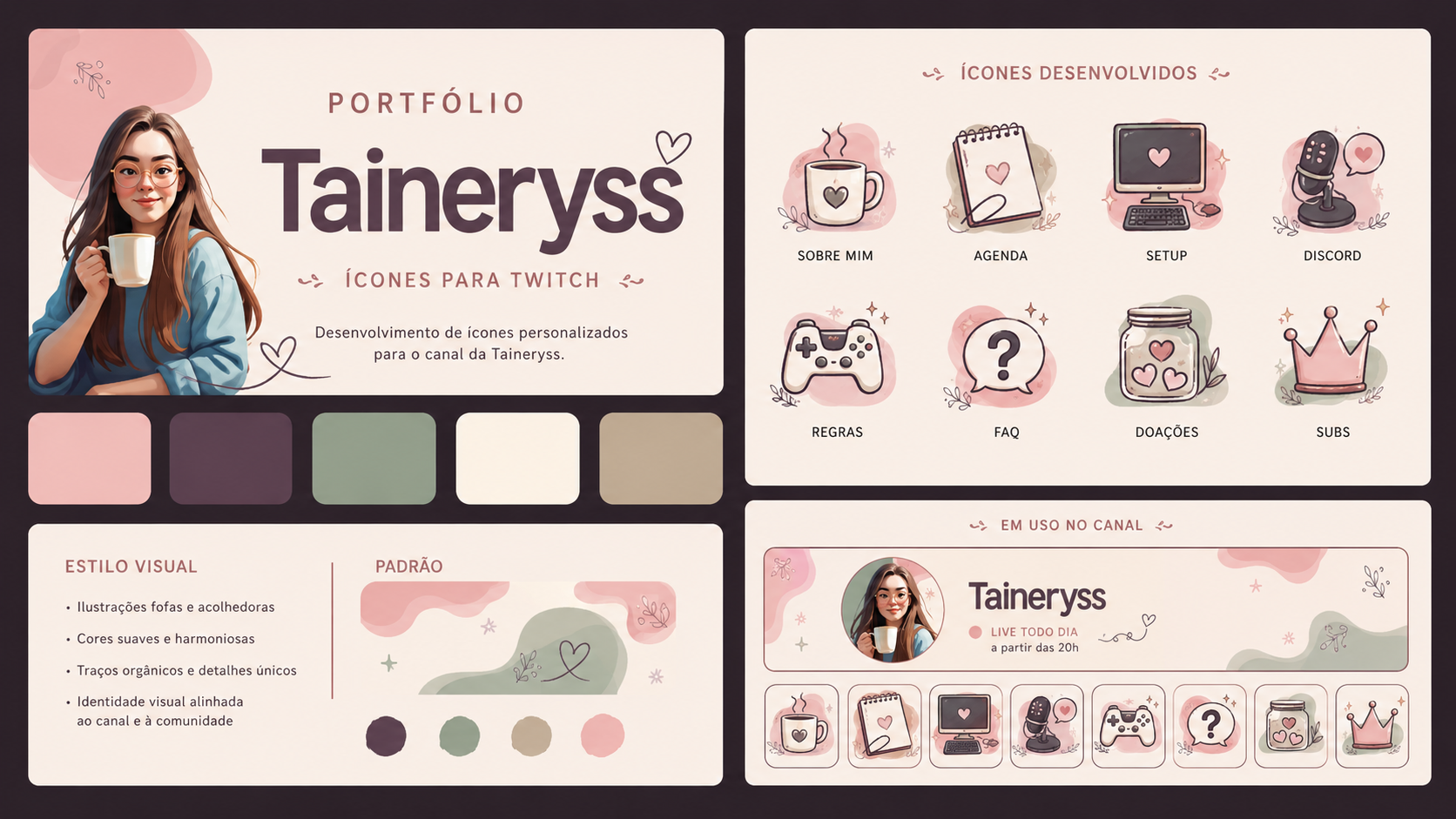 Identidade Visual e Ícones para Twitch