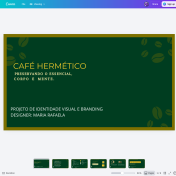 Café Hermético - Projeto de Identidade Visual & Presentation Design