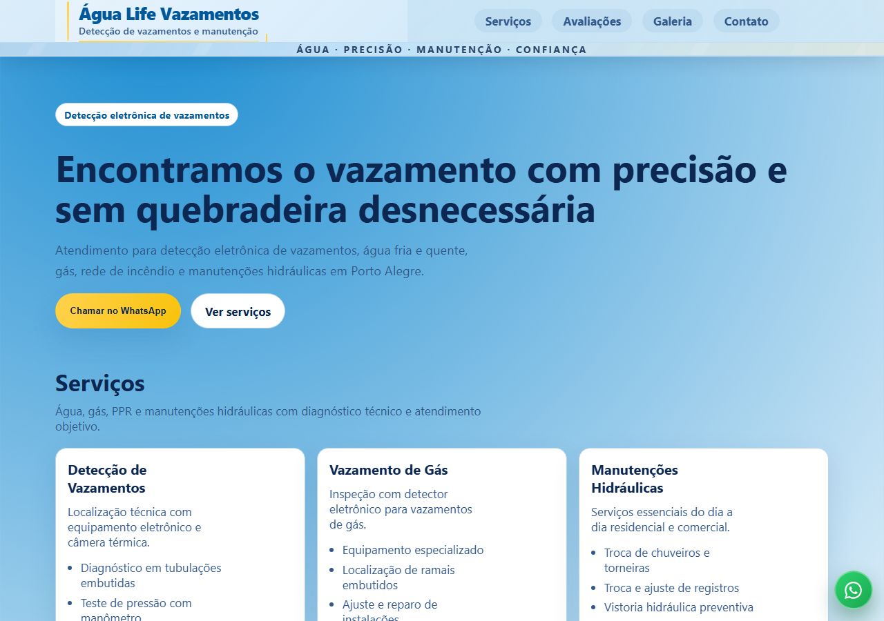 Água Life Vazamentos