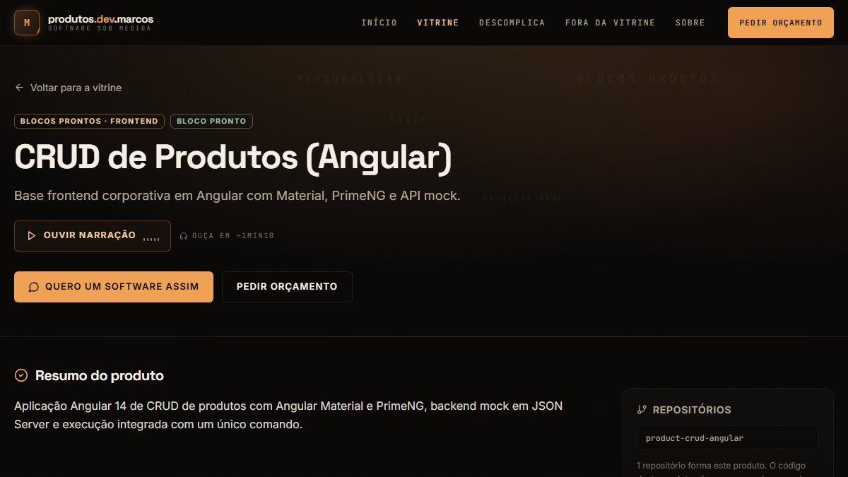 CRUD de Produtos (Angular)