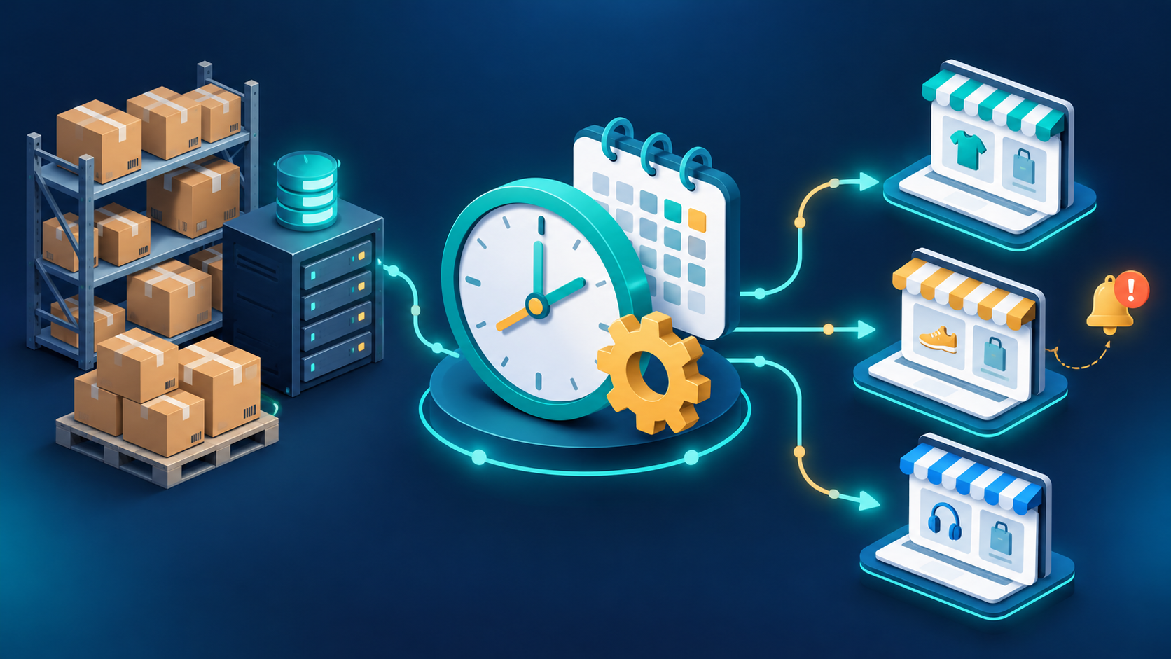 Estoque do sistema enviado sozinho para marketplace e loja