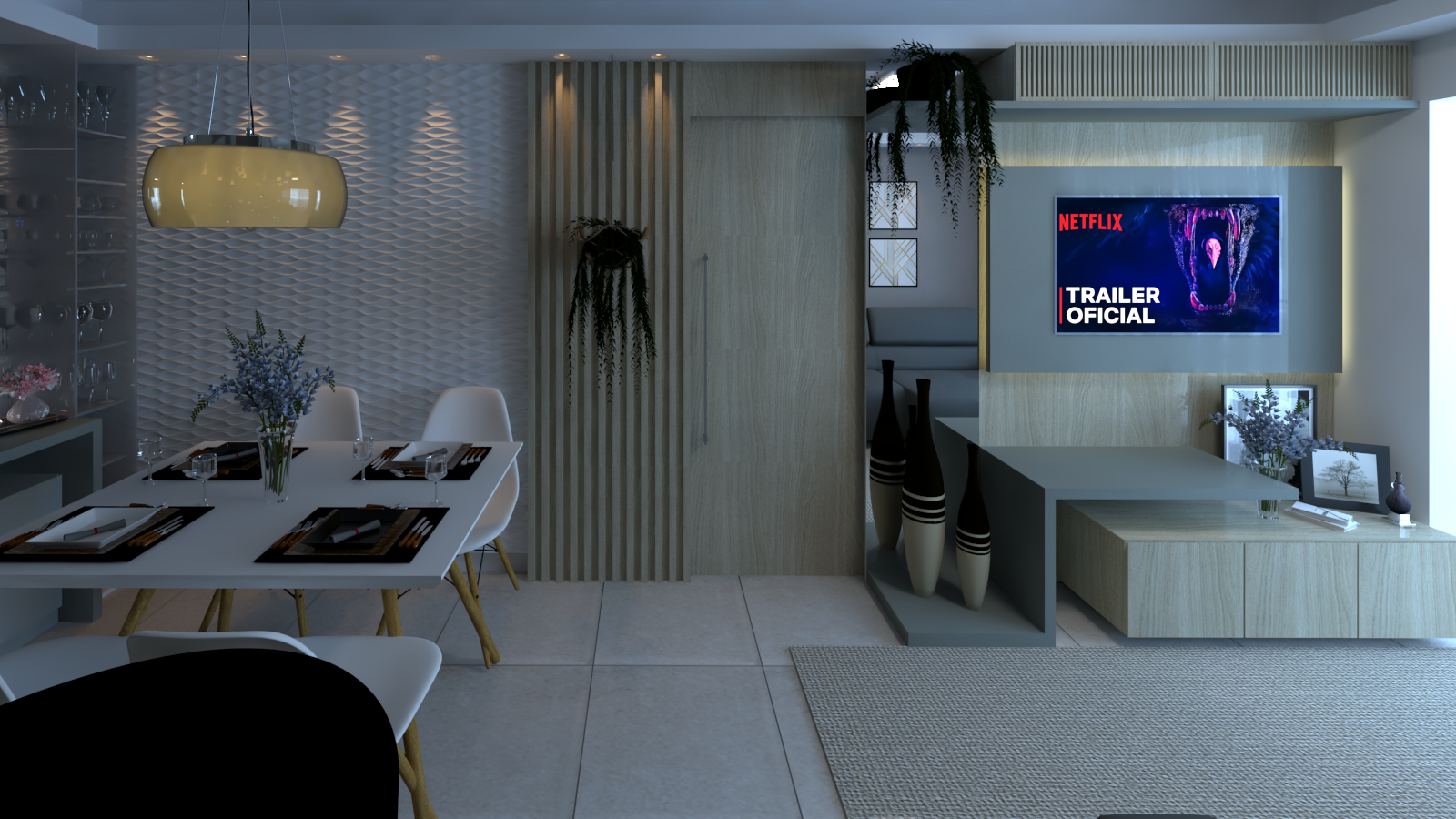 Projeto de living integrado