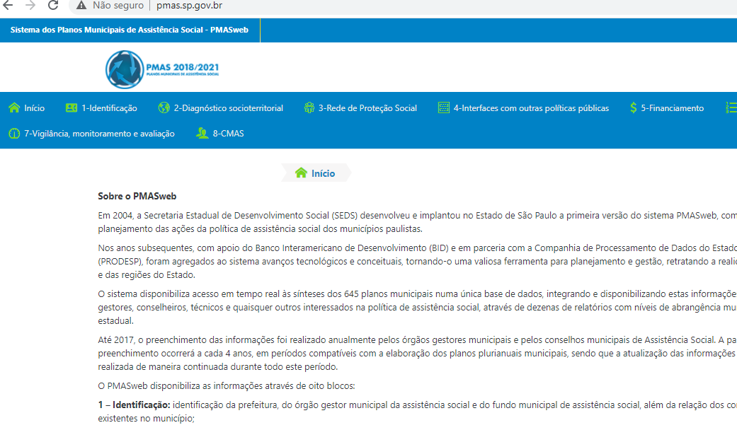Projeto PMAS Web