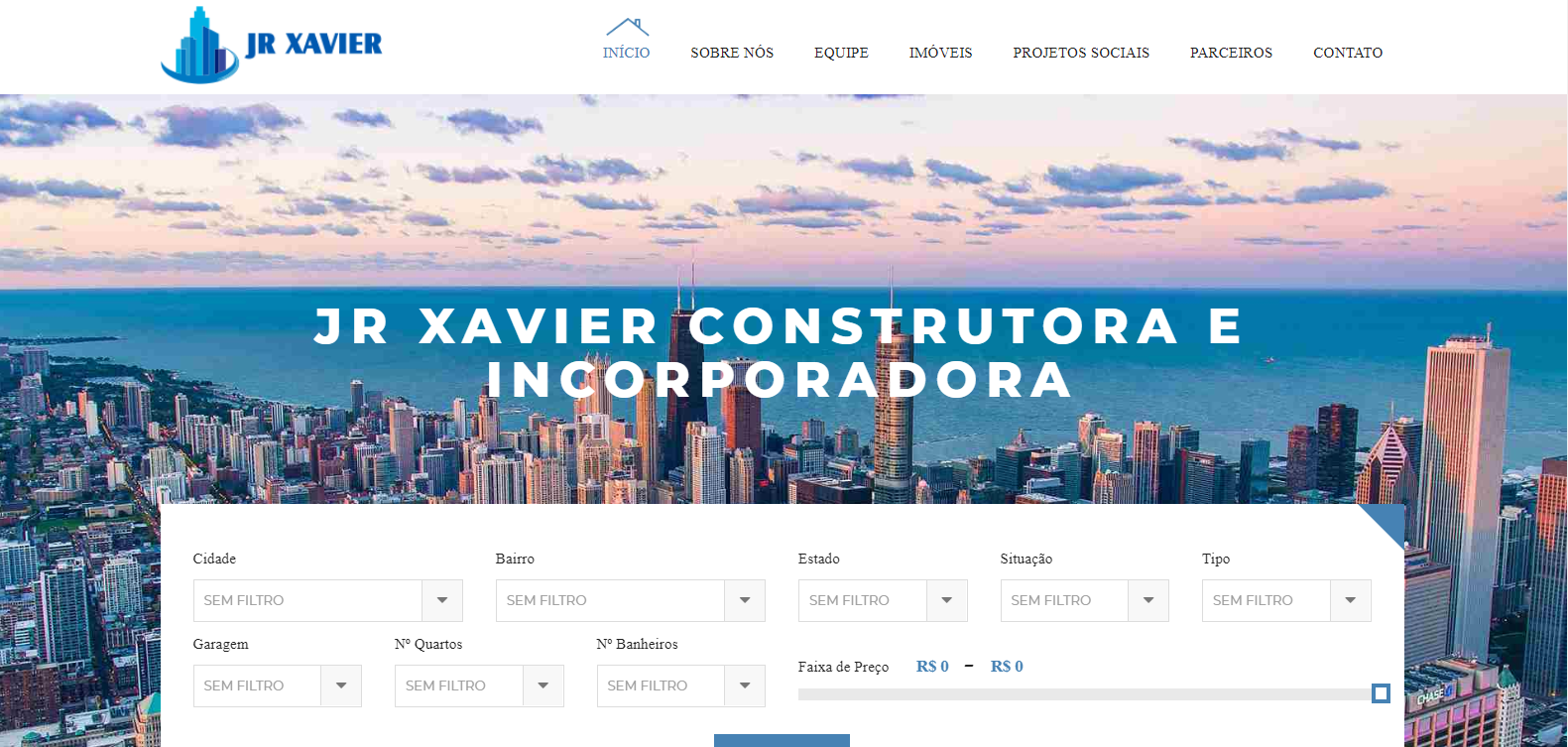 Jr Xavier - Site Dinâmico