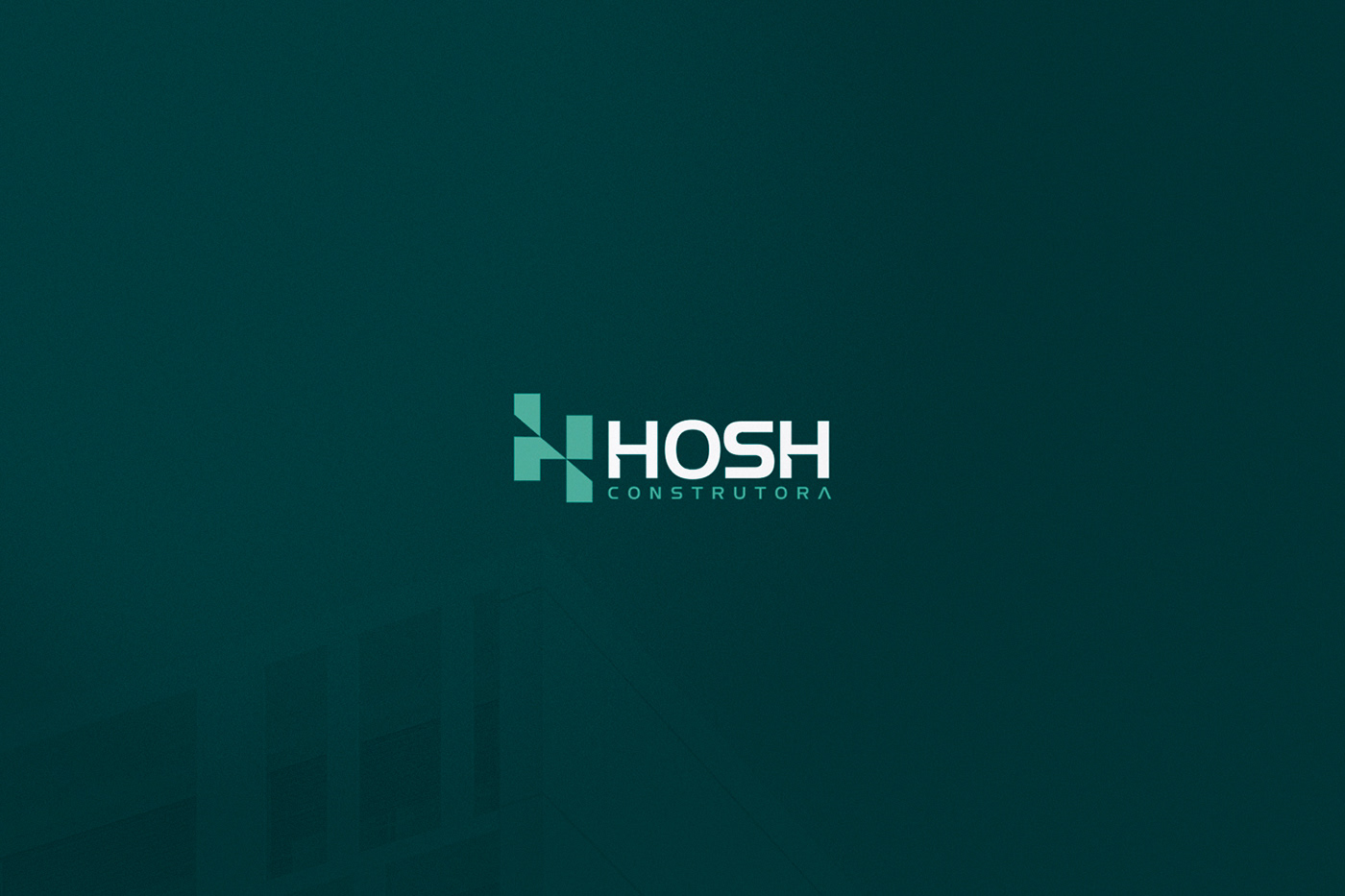 Logotipo para a Hosh construtora
