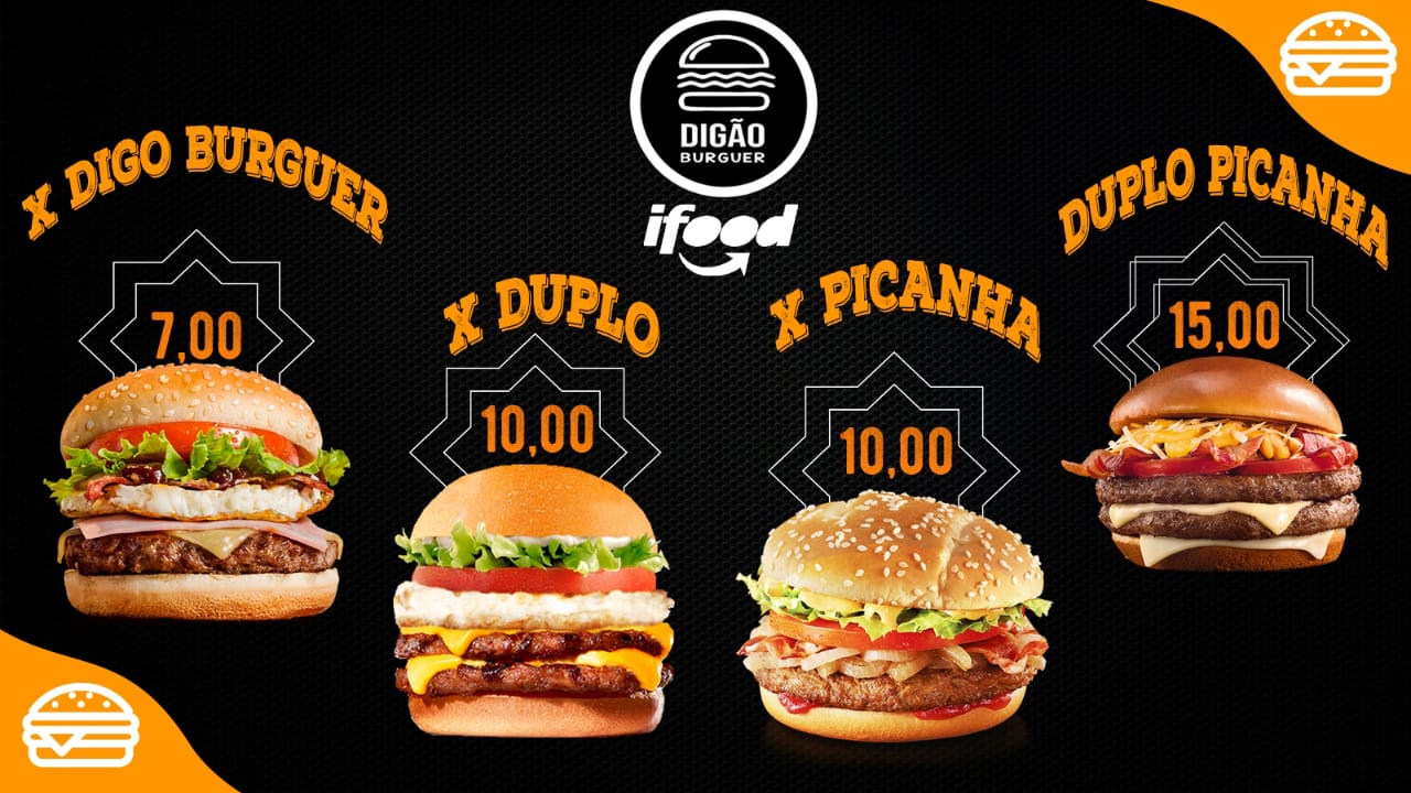 Arte para hamburgueria