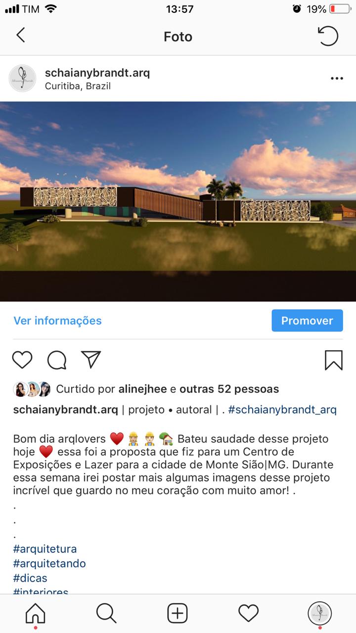 Proposta para o Centro de Exposições e Lazer de Monte Sião/MG