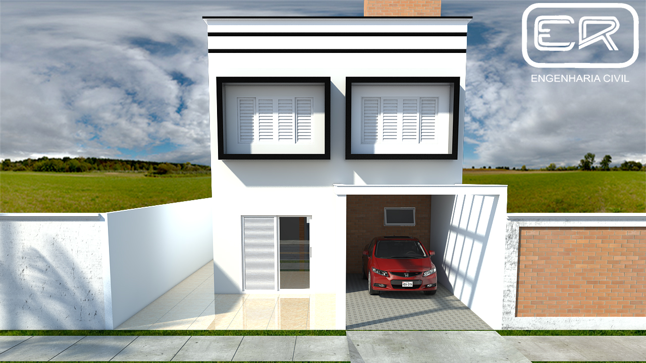 Imagens 3D Residencia Sobrado