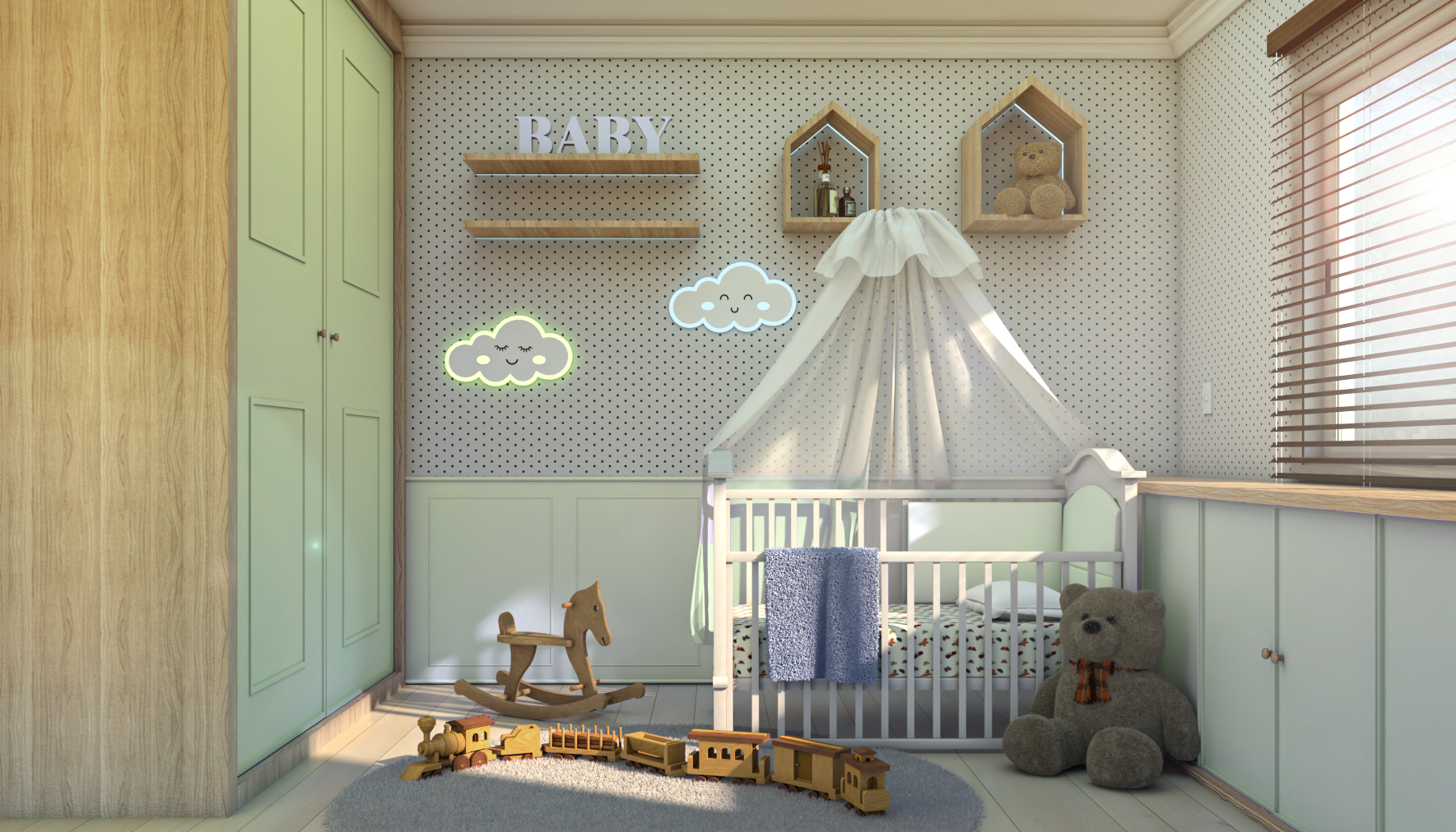Render - Dormitório de Bebe