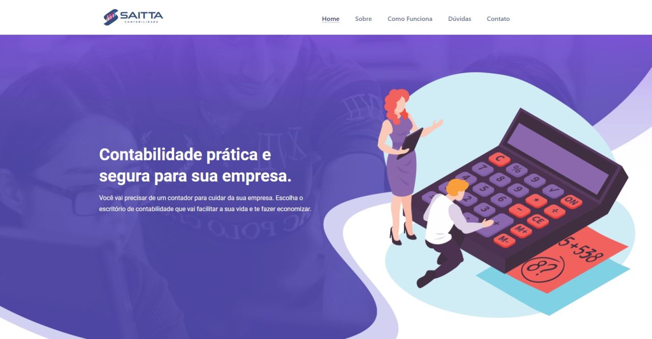 Landing Page - Saitta Contabilidade