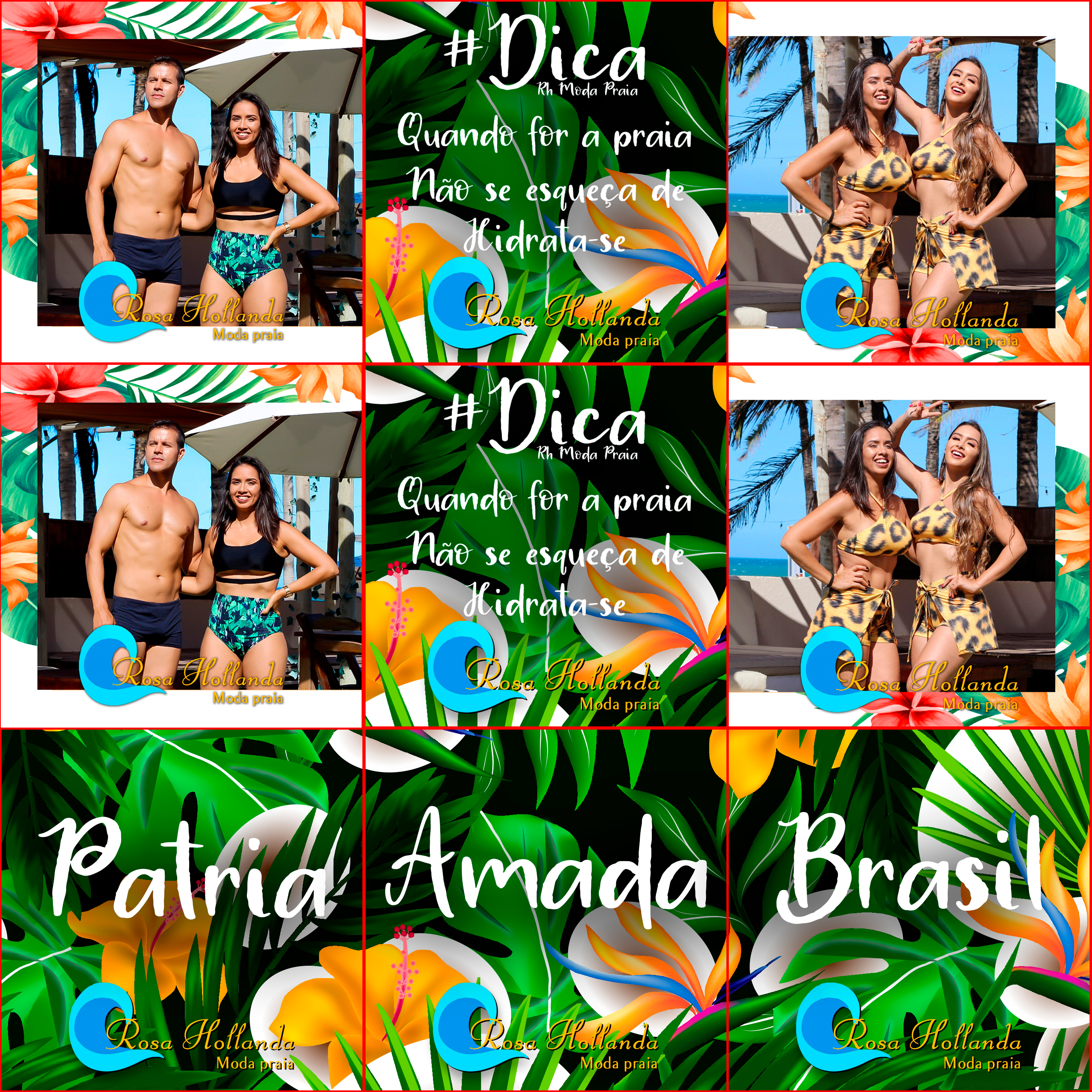 Rosa Hollanda Moda Praia