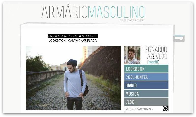 Site para Armário Masculino