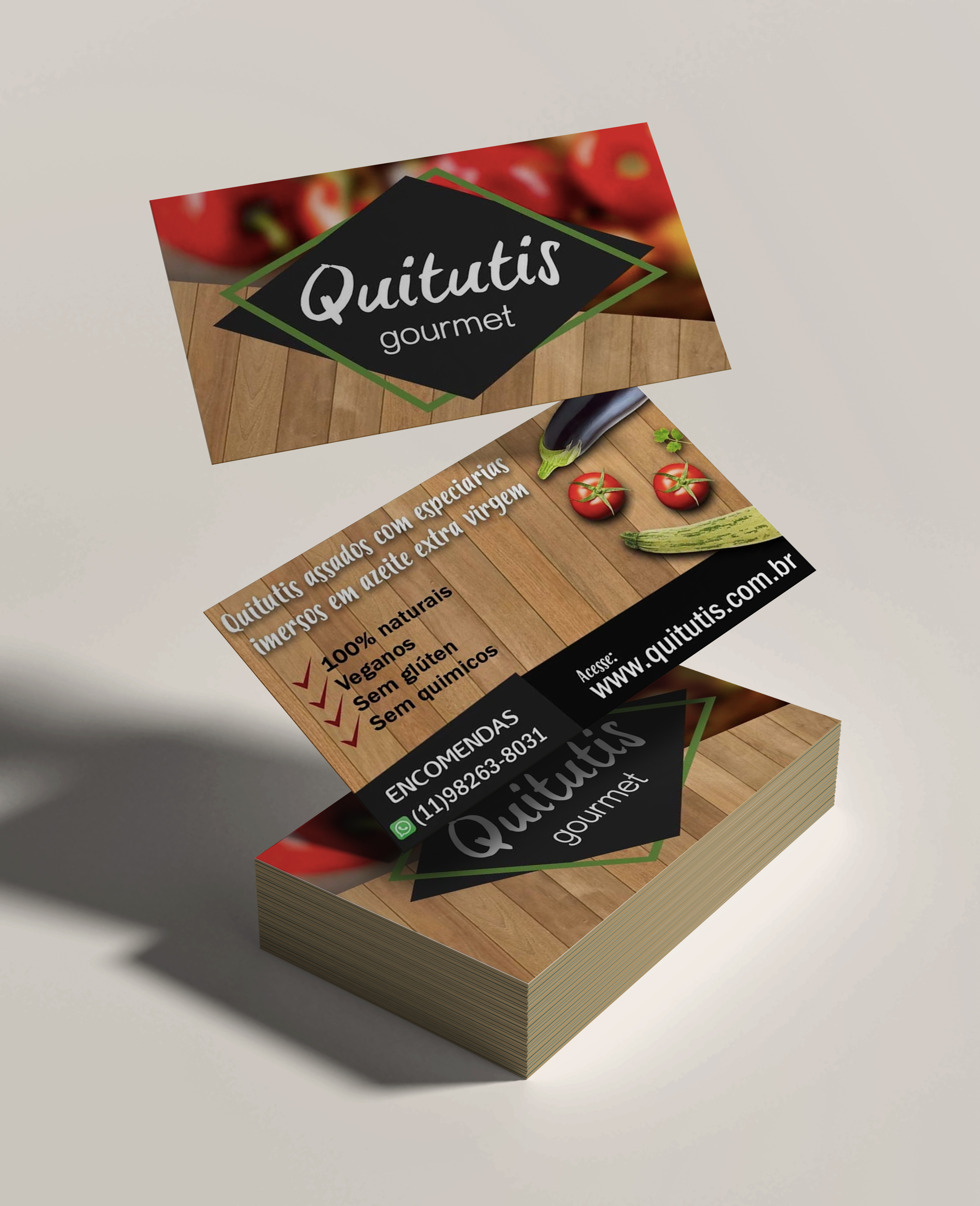 Cartão de Visita - Quitutis Gourmet  