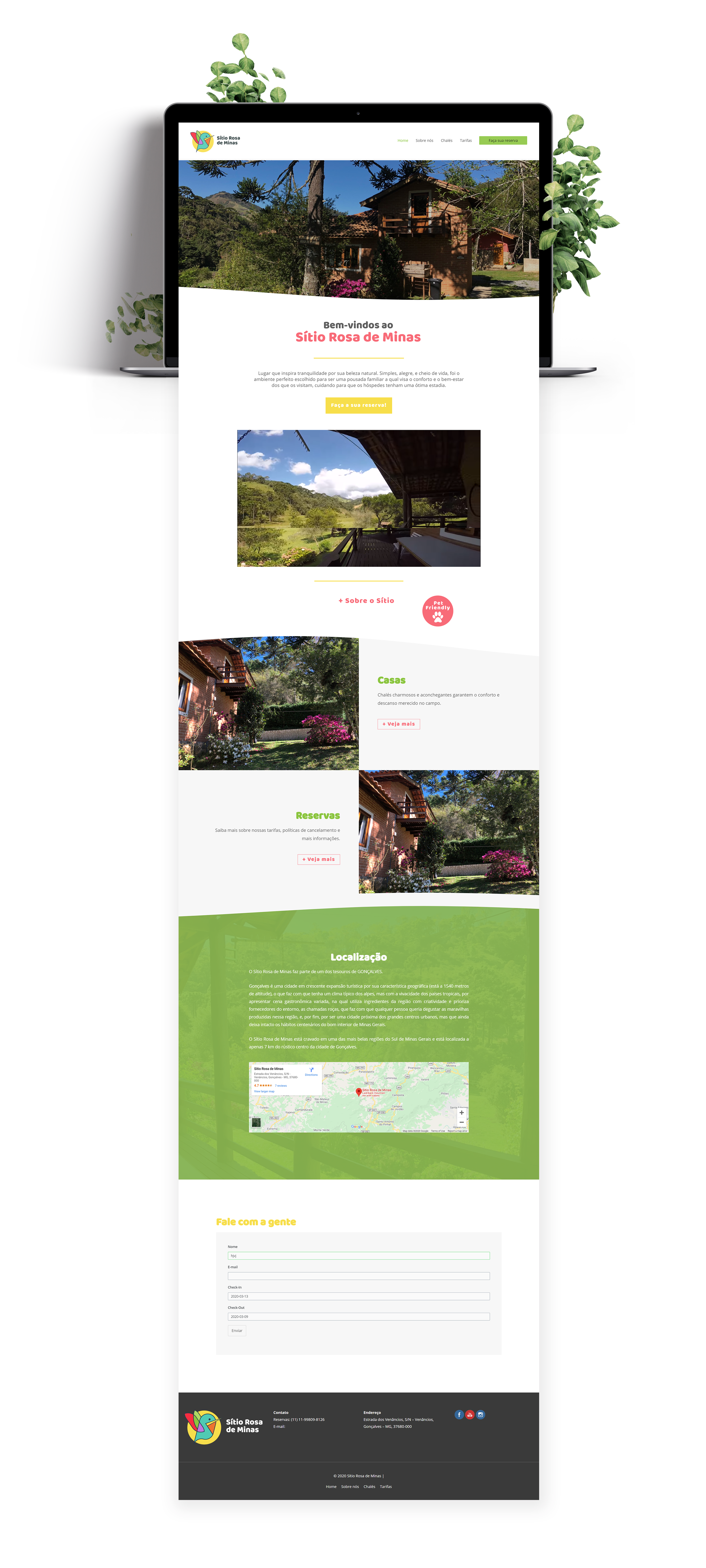 Site - Sítio Rosa de Minas