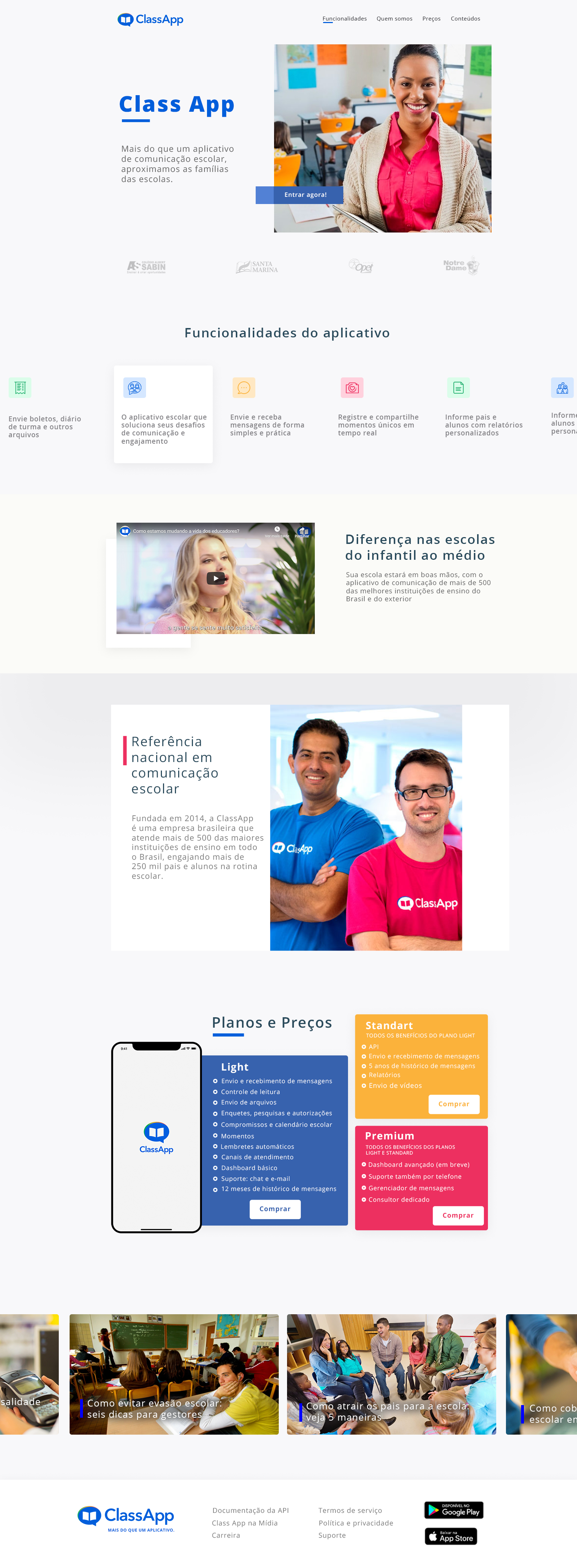 Landing page