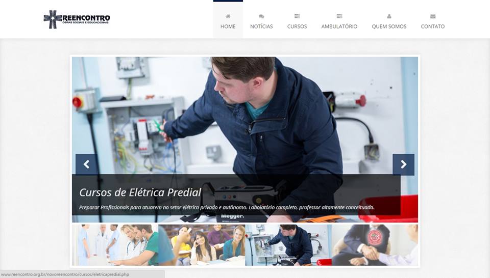 Site para Reencontro Obras Sociais