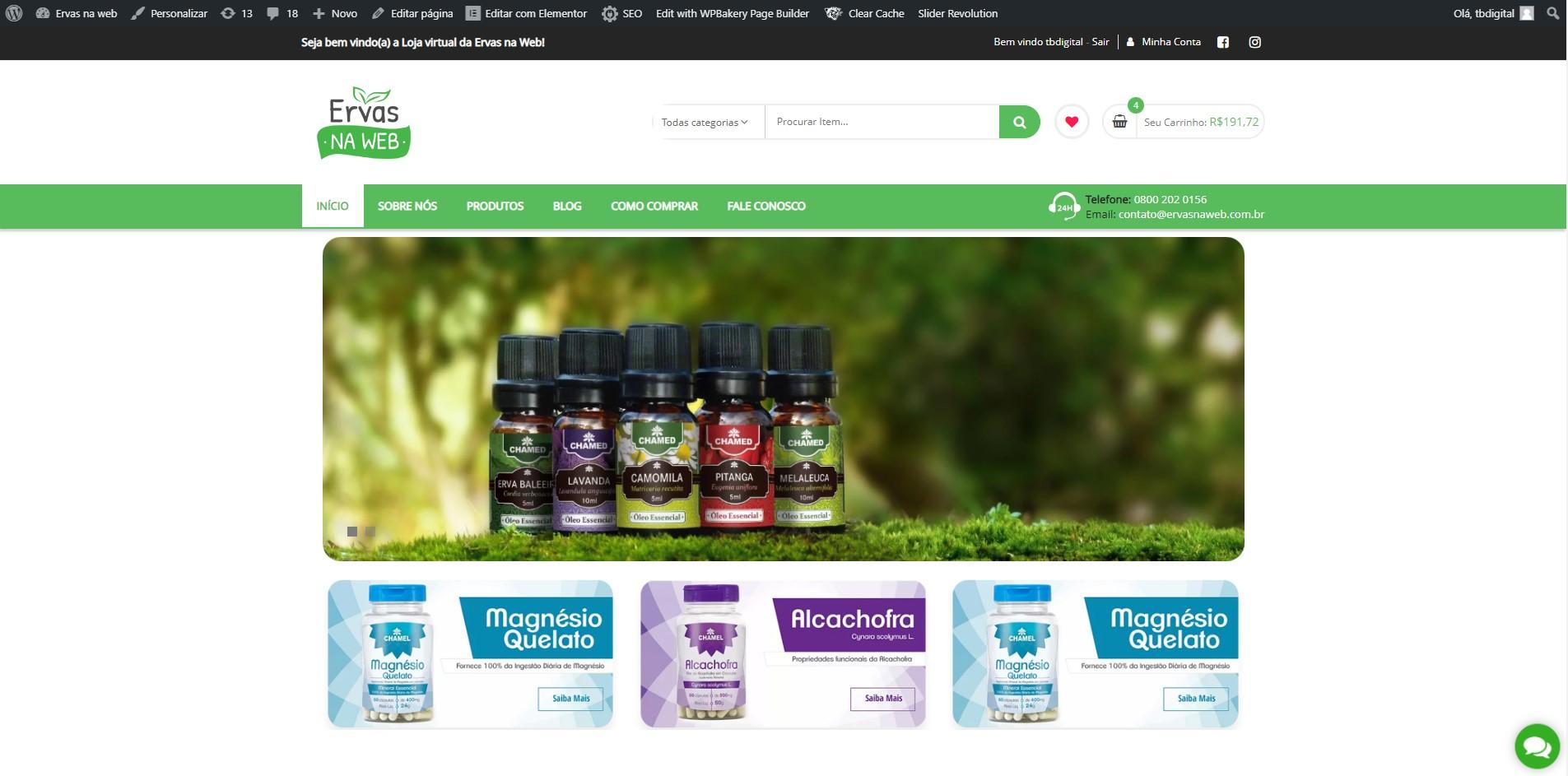 Ervas na WEB
