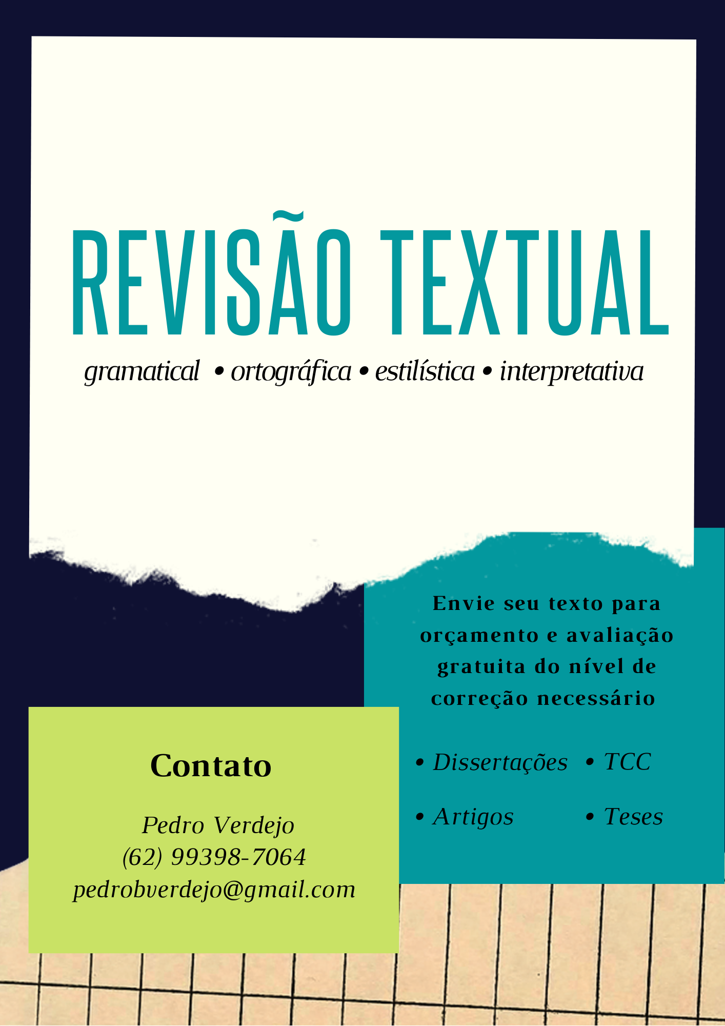 Revisão Textual - TCCs, Teses, Dissertações, Artigos