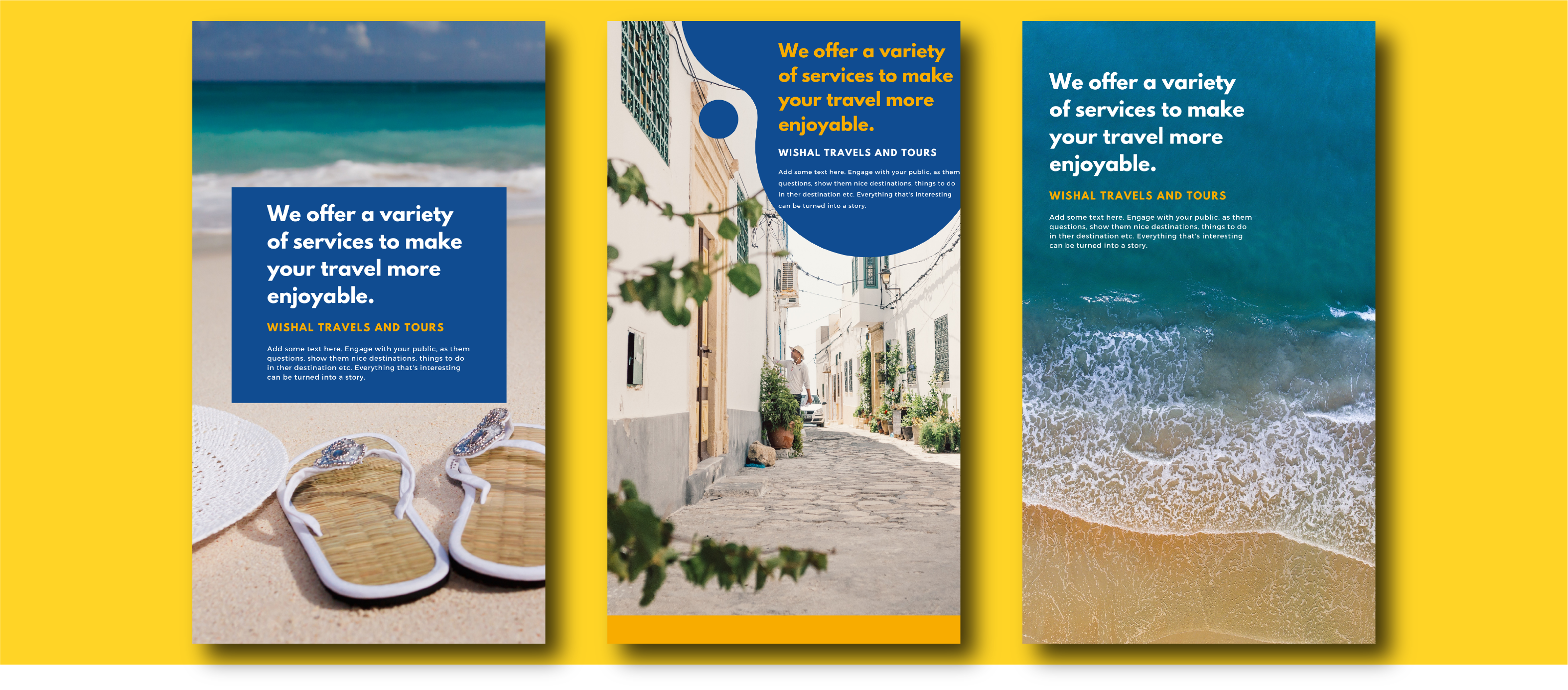 Instagram Stories para agencia de viagens